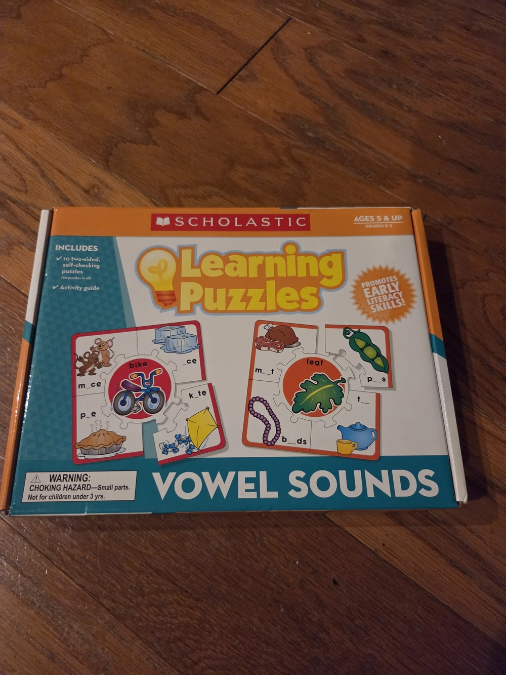 Scholastic Vowel Sounds Learning Puzzles - Never Used. Just Like Lakeshore